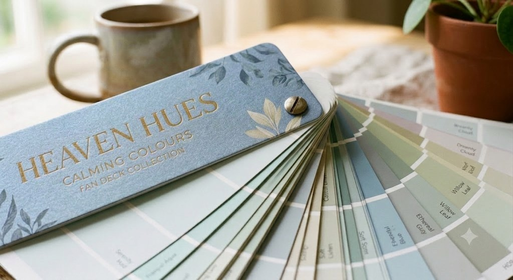 Heaven Hues Personalised Palette booklet